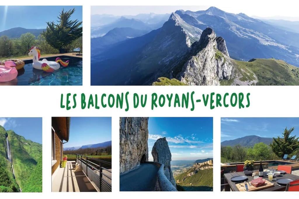 Balcons Du Royans.Logement Entier Piscine Сан-Жан-ан-Ройан Екстериор снимка